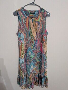 Tommy Hilfiger Multicolor Paisley Sleeveless Midi Dress